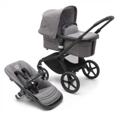 Carucior Bugaboo Fox 5 Black Grey Melange 2 in 1