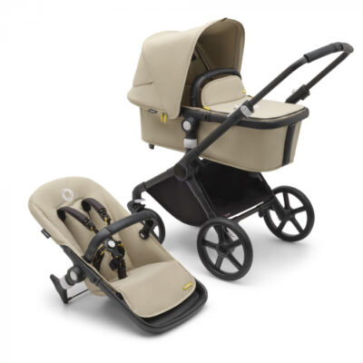 Carucior Bugaboo Fox Cub Black Desert Beige 2 in 1