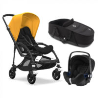 Carucior Bugaboo Bee 5 Black Sunrise Yellow 3 in 1