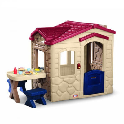 Casuta Little Tikes de picnic cu terasa pentru copii