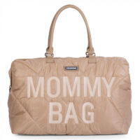 Geanta de infasat matlasata Childhome Mommy Bag Bej