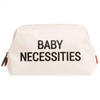 Geanta de toaleta Childhome Baby Necessities Alb