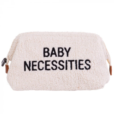 Geanta de toaleta Childhome Baby Necessities Teddy Alb