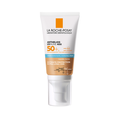 Crema hidratanta cu pigment de culoare SPF 50+ Anthelios UV-MUNE