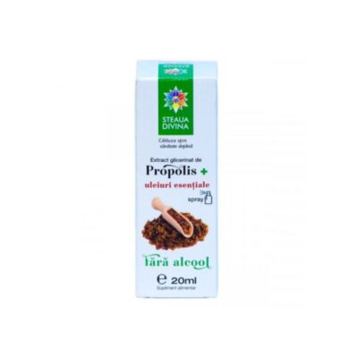 Extract glicerinat de propolis cu uleiuri esentiale