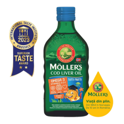 Moller's Cod liver oil Omega-3 aroma tutti frutti
