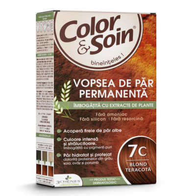 Vopsea de par nuanta 7C blond teracota