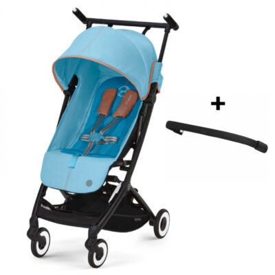 Pachet Carucior sport Cybex Libelle Beach Blue si Bara de Protectie